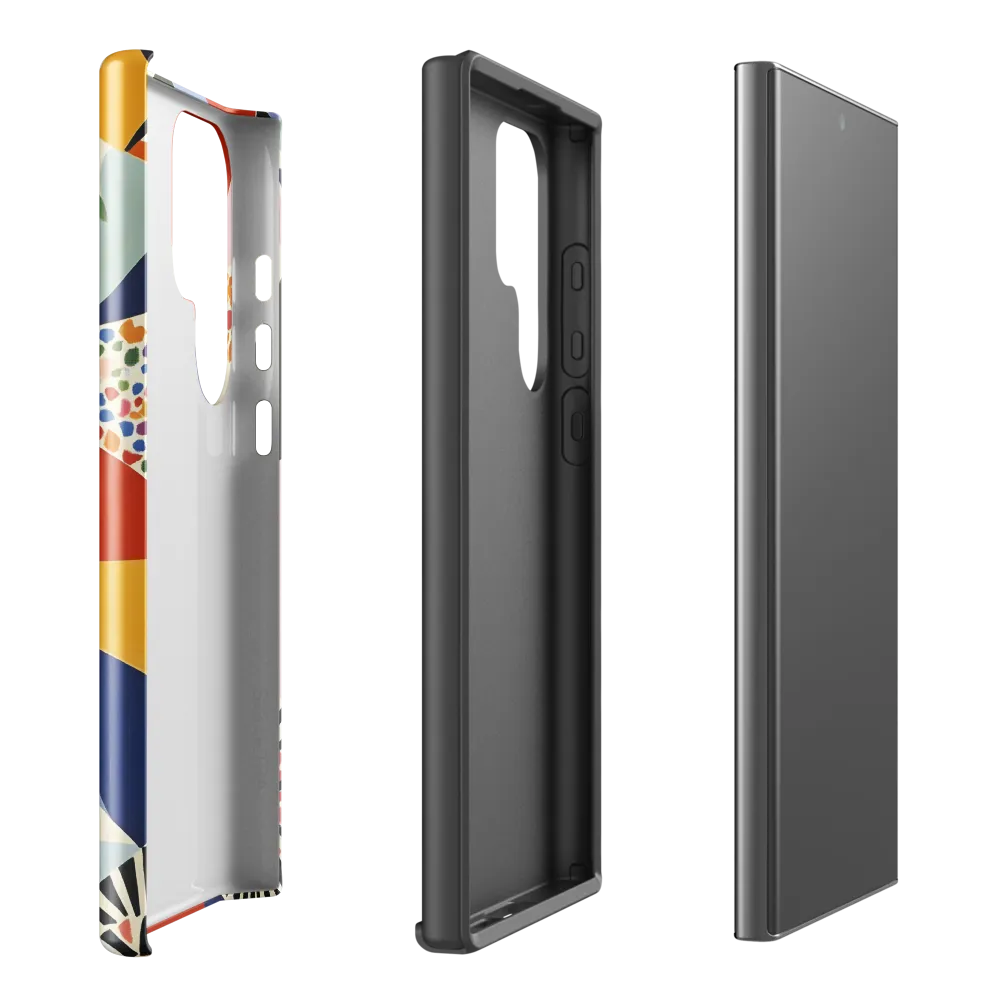 Vibrant Geometric Harmony | Phone Case |  S23 Ultra | Tough Case | Glossy