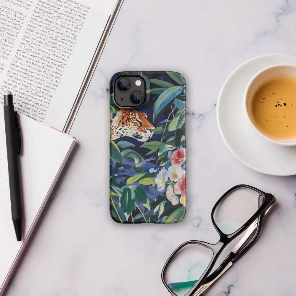 Hidden Majesty: The Jaguar Amongst Tropical Splendor | Phone Case |  13 | Snap Case | Matte