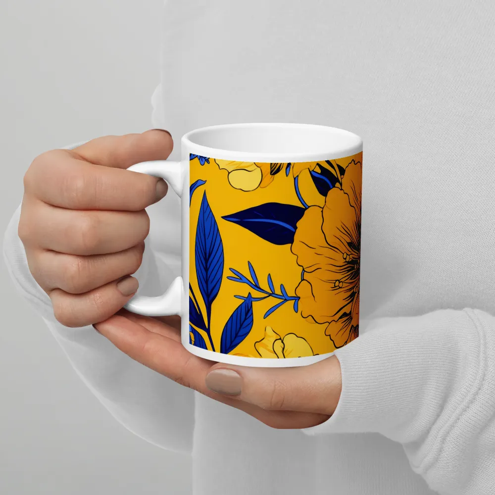 Vibrant Floral Harmony | Mug with White inside | 11 oz