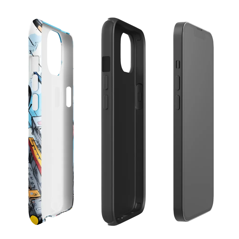 Skyward: A Journey Through the Futuristic City | Phone Case |  13 | Tough Case | Glossy