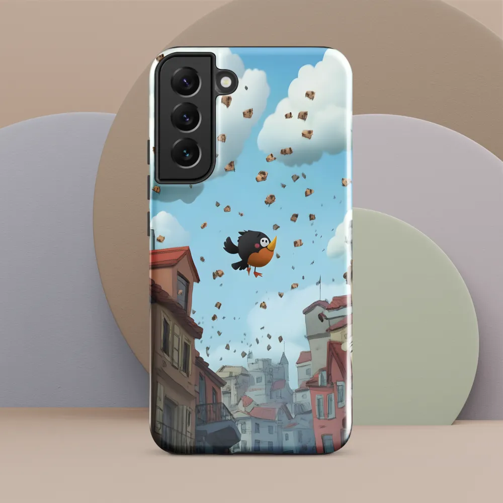 A Whimsical Flight Through Bread and Sky