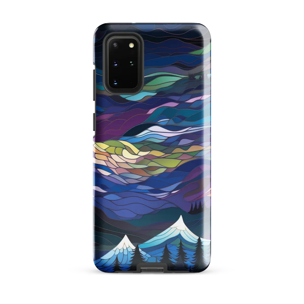 Twilight Peaks: An Abstract Mountain Landscape