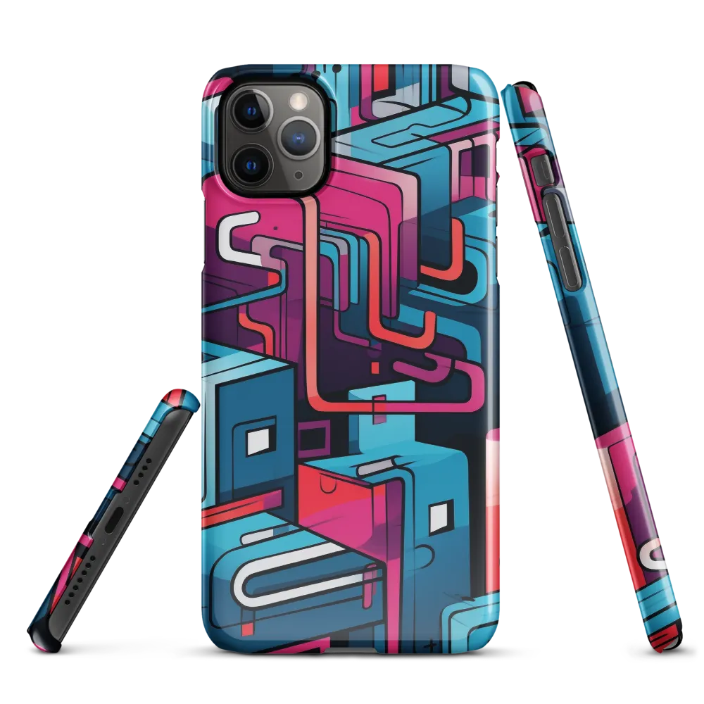 Dynamic Geometry: A Colorful Interplay | Phone Case |  11 Pro Max | Snap Case | Glossy