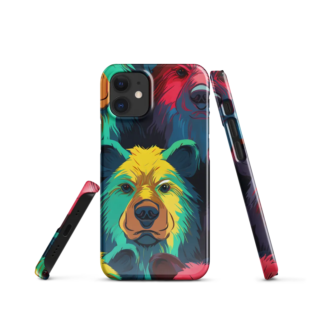 The Colorful Essence of Bears | Phone Case |  12 Mini | Snap Case | Glossy