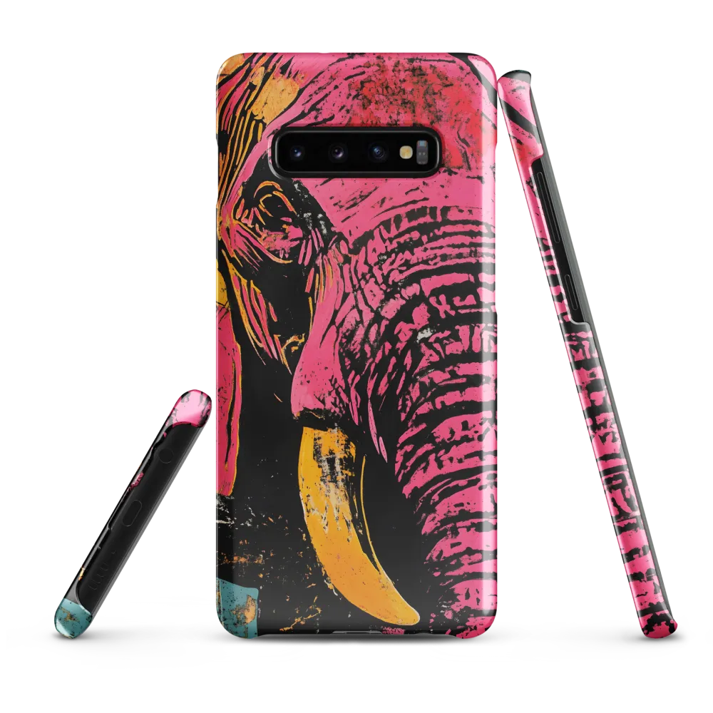 Bold Encounter: The Vibrant Elephant | Phone Case |  S10 Plus | Snap Case | Glossy