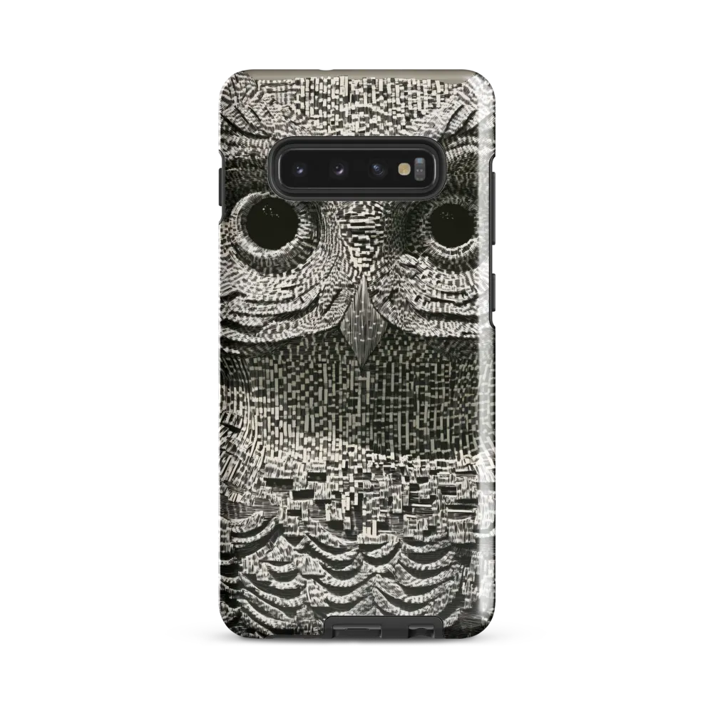 Intricate Owl of Textures | Phone Case |  S10 Plus | Tough Case | Glossy