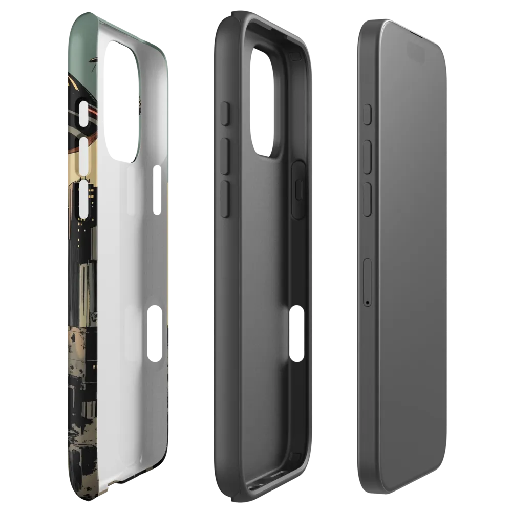 Envisioning Tomorrow: A Retro Futuristic Landscape | Phone Case |  16 Pro Max | Tough Case | Matte