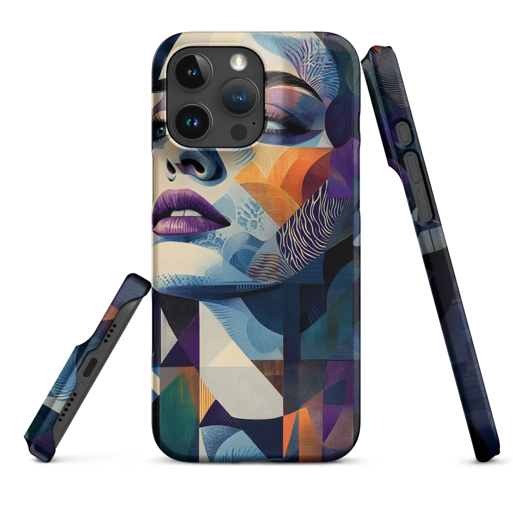 Fragmented Mystery: A Modern Portrait | Phone Case |  16 Pro Max | Snap Case | Matte