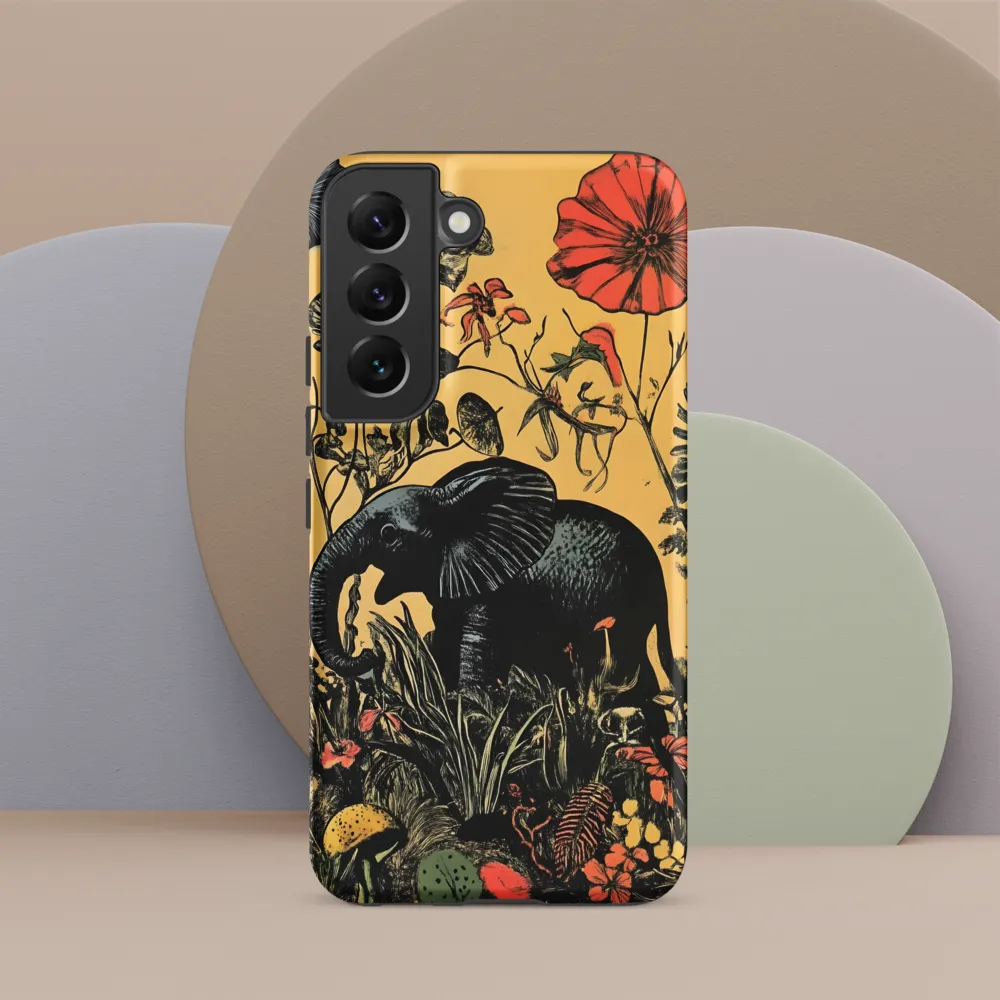 Floral Majesty: The Elephant's Sanctuary