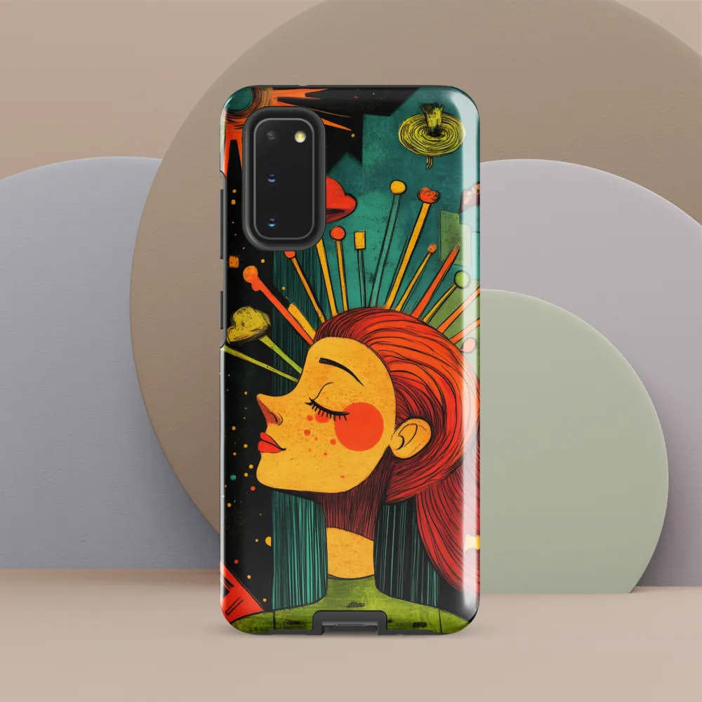 Cosmic Dreams: A Surreal Reflection | Phone Case |  S20 | Tough Case | Glossy