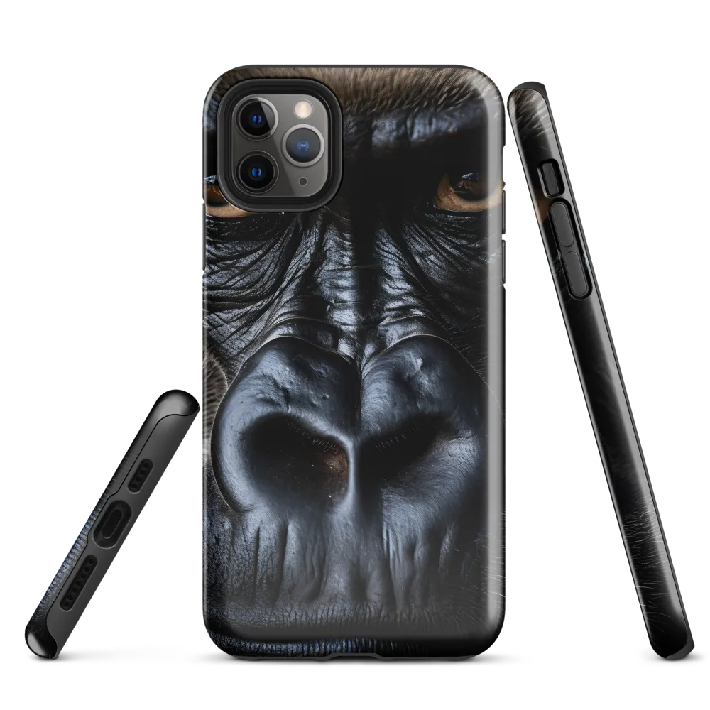 Gaze of the Wild: A Gorilla's Portrait | Phone Case |  11 Pro Max | Tough Case | Glossy