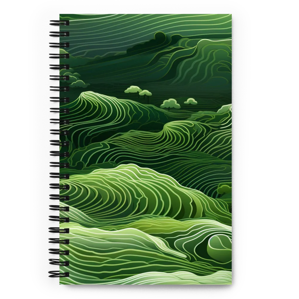 Whispers of Green Hills | Spiral Notebook