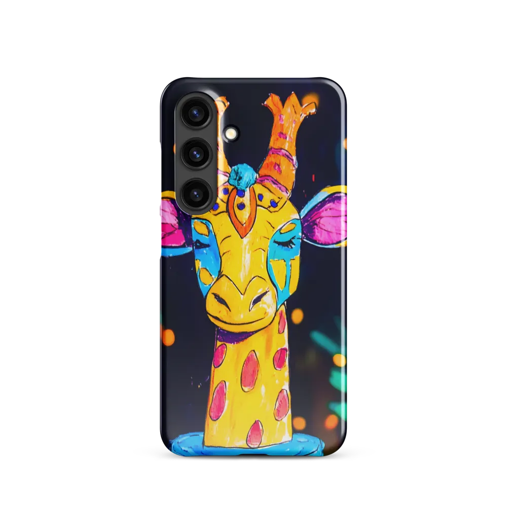 Whimsical Giraffe in Vibrant Colors