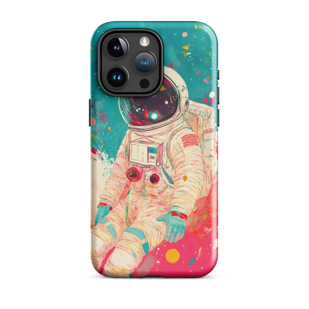 Cosmic Explorer: An Astronaut's Journey | Phone Case |  15 Pro Max | Tough Case | Glossy