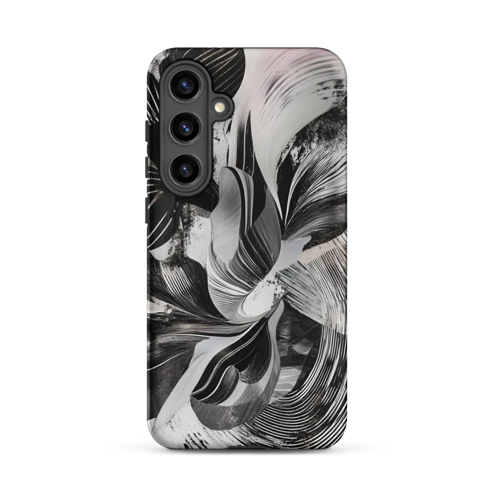 Fluid Harmony in Monochrome | Phone Case |  S24 Plus | Tough Case | Matte