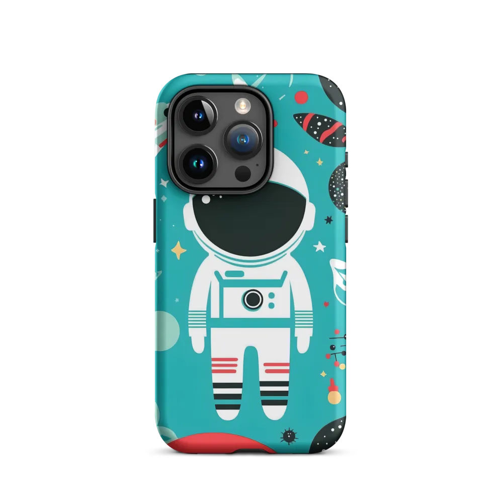 Whimsical Astronaut in Cosmic Wonderland