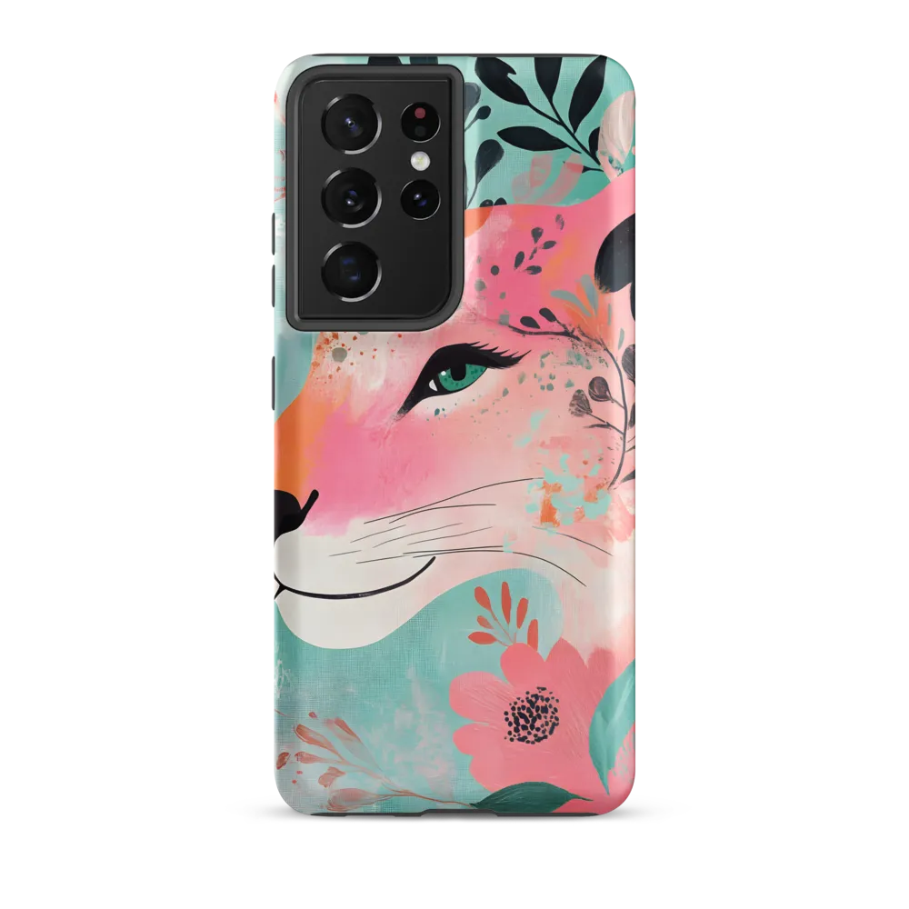 Whimsical Majesty: A Floral Lion