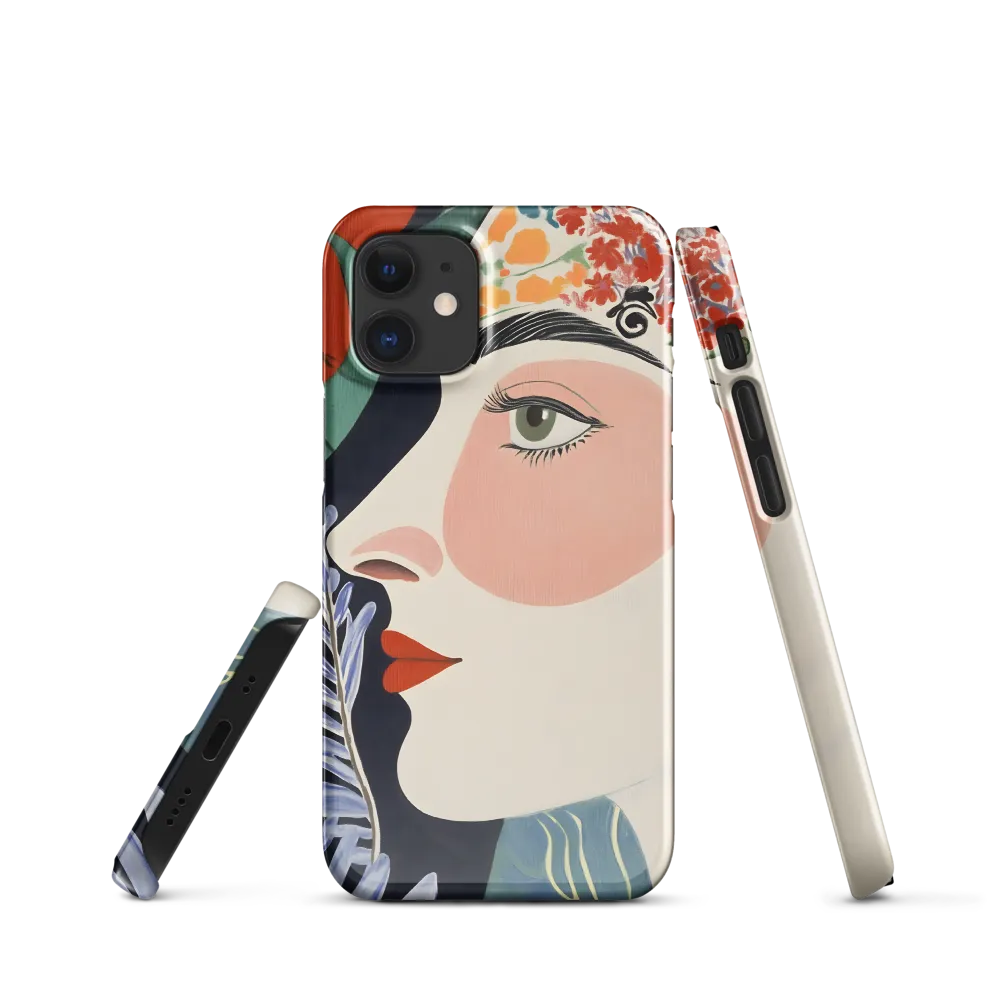 Floral Serenade: A Modern Portrait