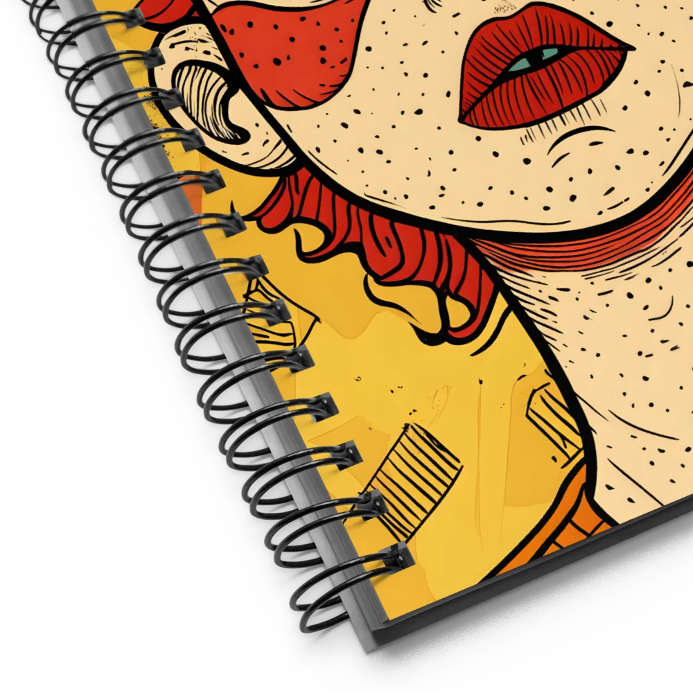 Contemplative Clown | Spiral Notebook