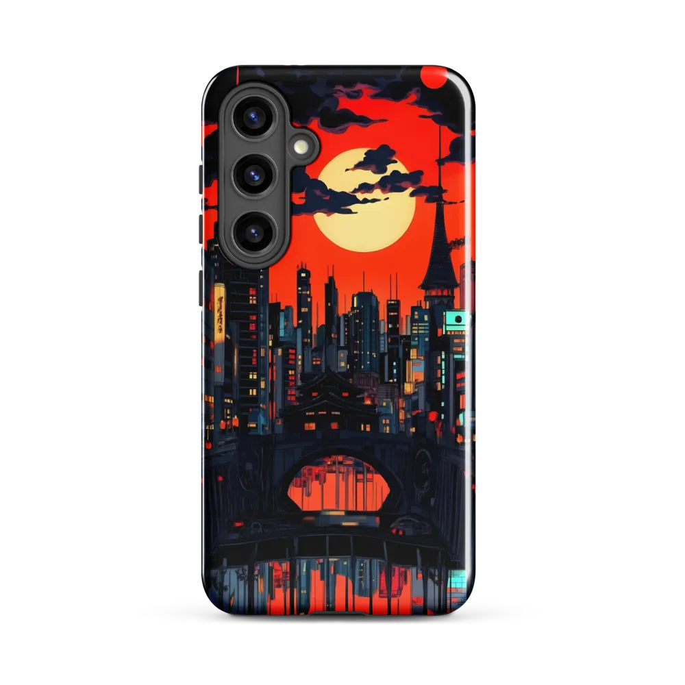 Nightfall in a Neon City