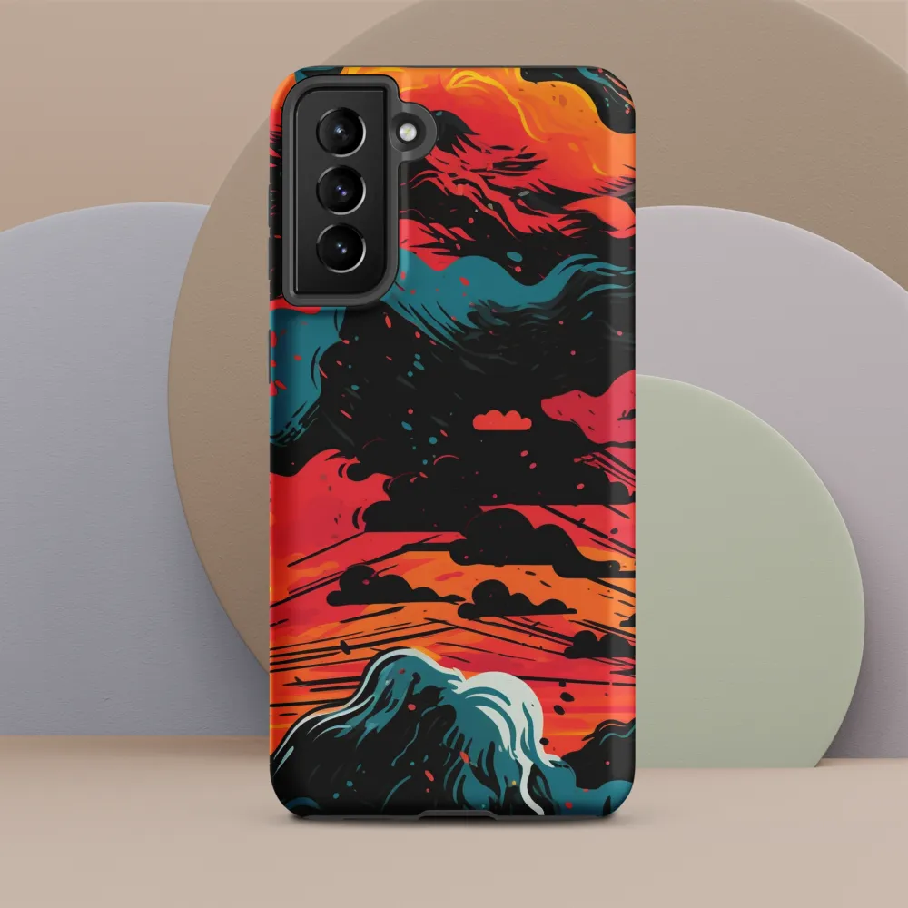 Ethereal Twilight: A Dramatic Landscape in Motion