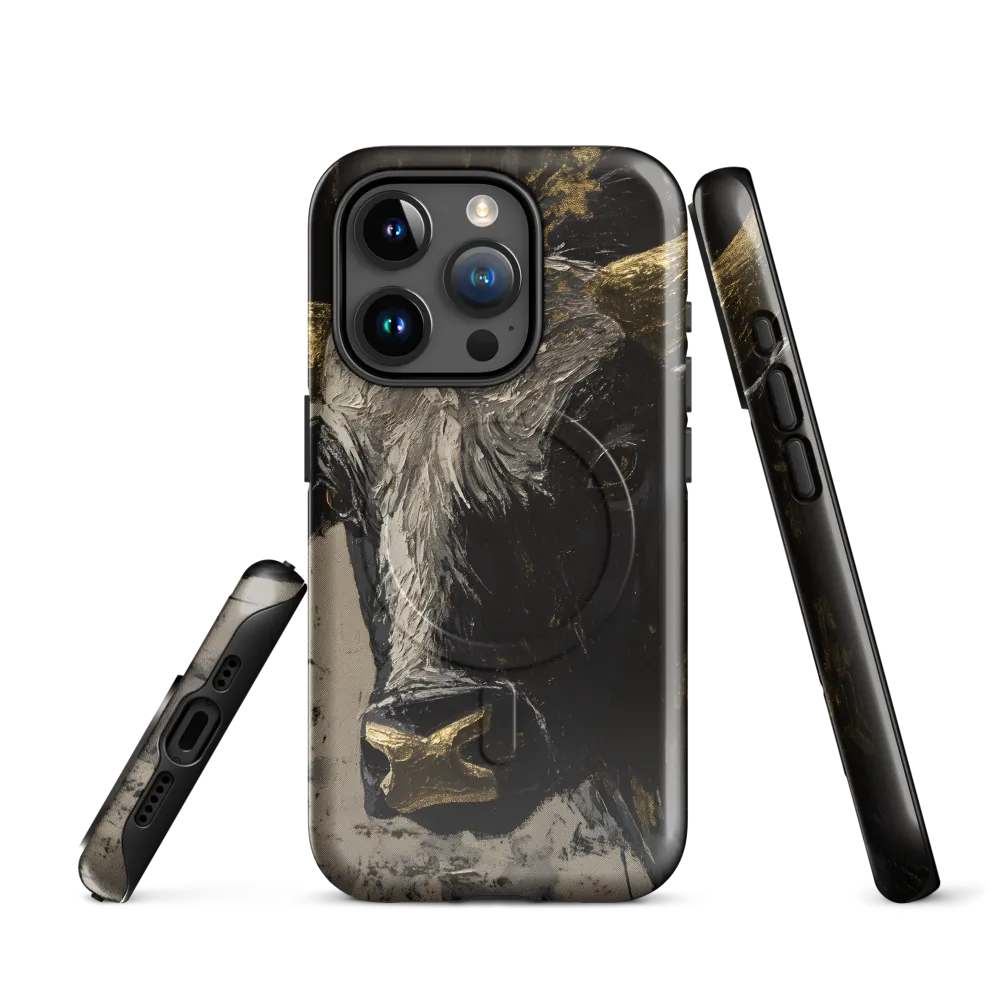 Majestic Bull: The Power in Black and Gold
