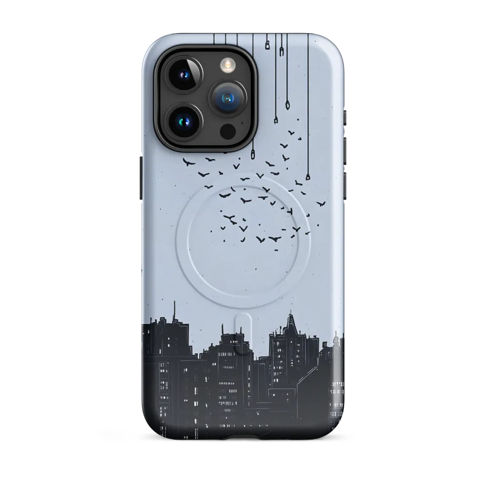 Elevated Serenity: A Minimalist Cityscape | Phone Case |  15 Pro Max | MagSafe® Tough Case | Glossy
