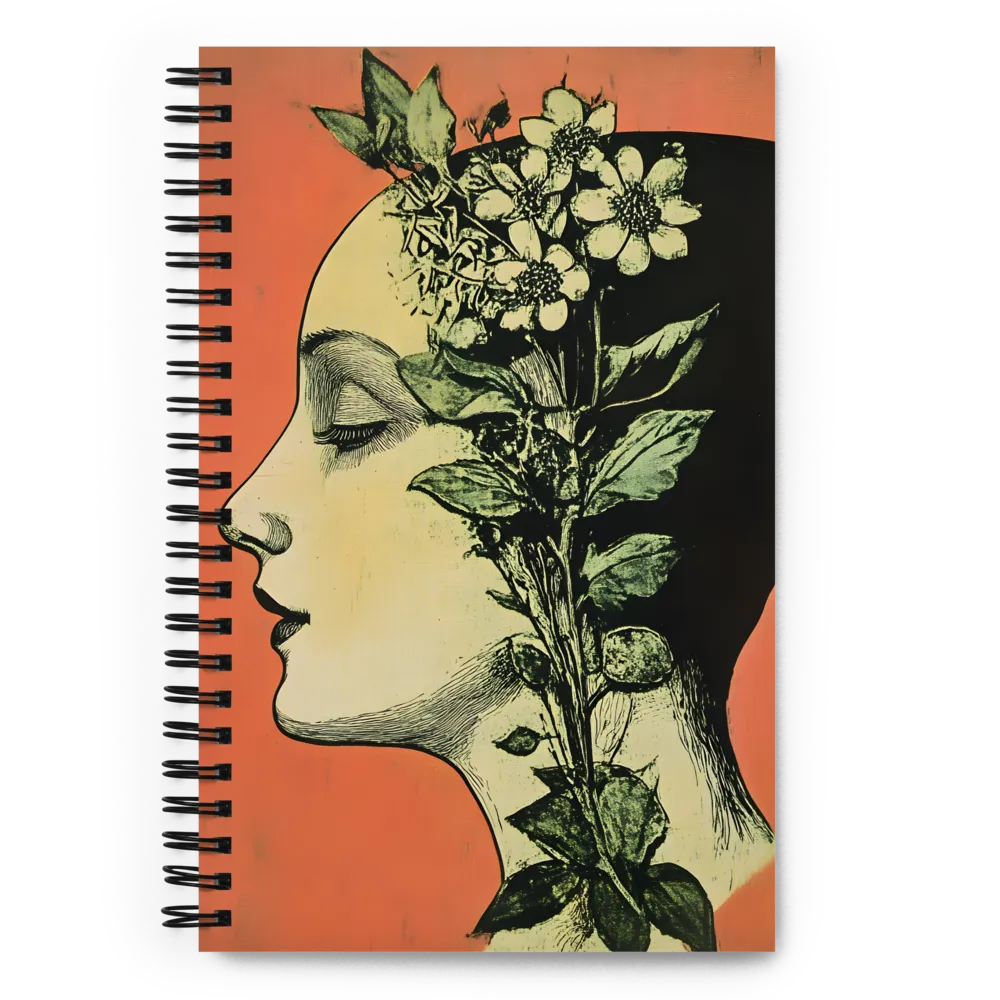 Harmony of Nature and Femininity | Spiral Notebook