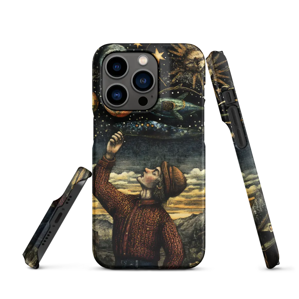 Cosmic Curiosity: A Journey Beyond Earth | Phone Case |  14 Pro | Snap Case | Matte