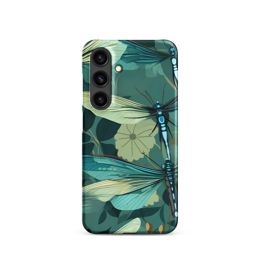 Whispers of Nature: Dragonflies in Harmony | Phone Case |  S24 | Snap Case | Matte