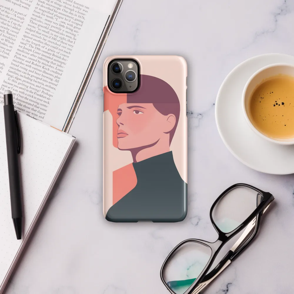 Contemplative Portrait in Minimalism | Phone Case |  11 Pro Max | Snap Case | Glossy