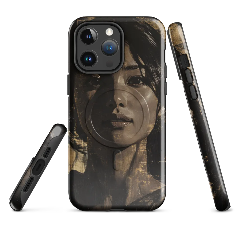 Golden Gaze: A Contemporary Portrait