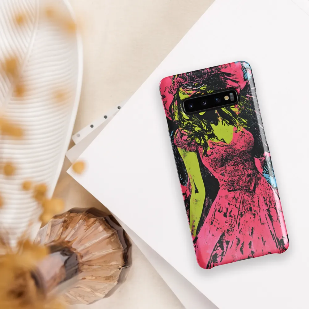 Mystical Angel in Neon Dreams | Phone Case |  S10 Plus | Snap Case | Glossy