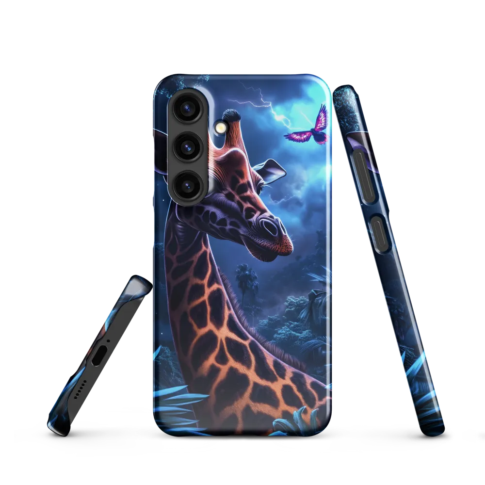 Mystical Giraffe in Twilight Jungle