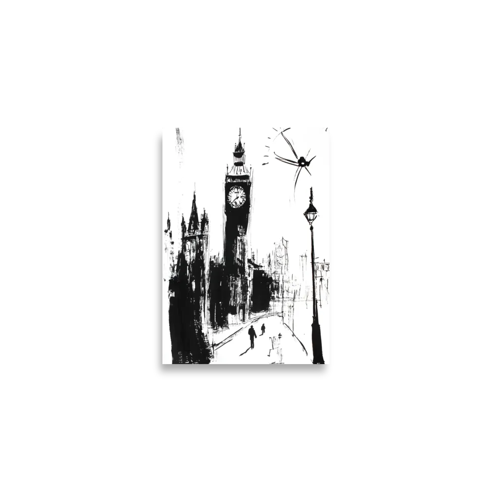 Clock Tower in Motion | Poster | A2 (16.5″×23.3″)