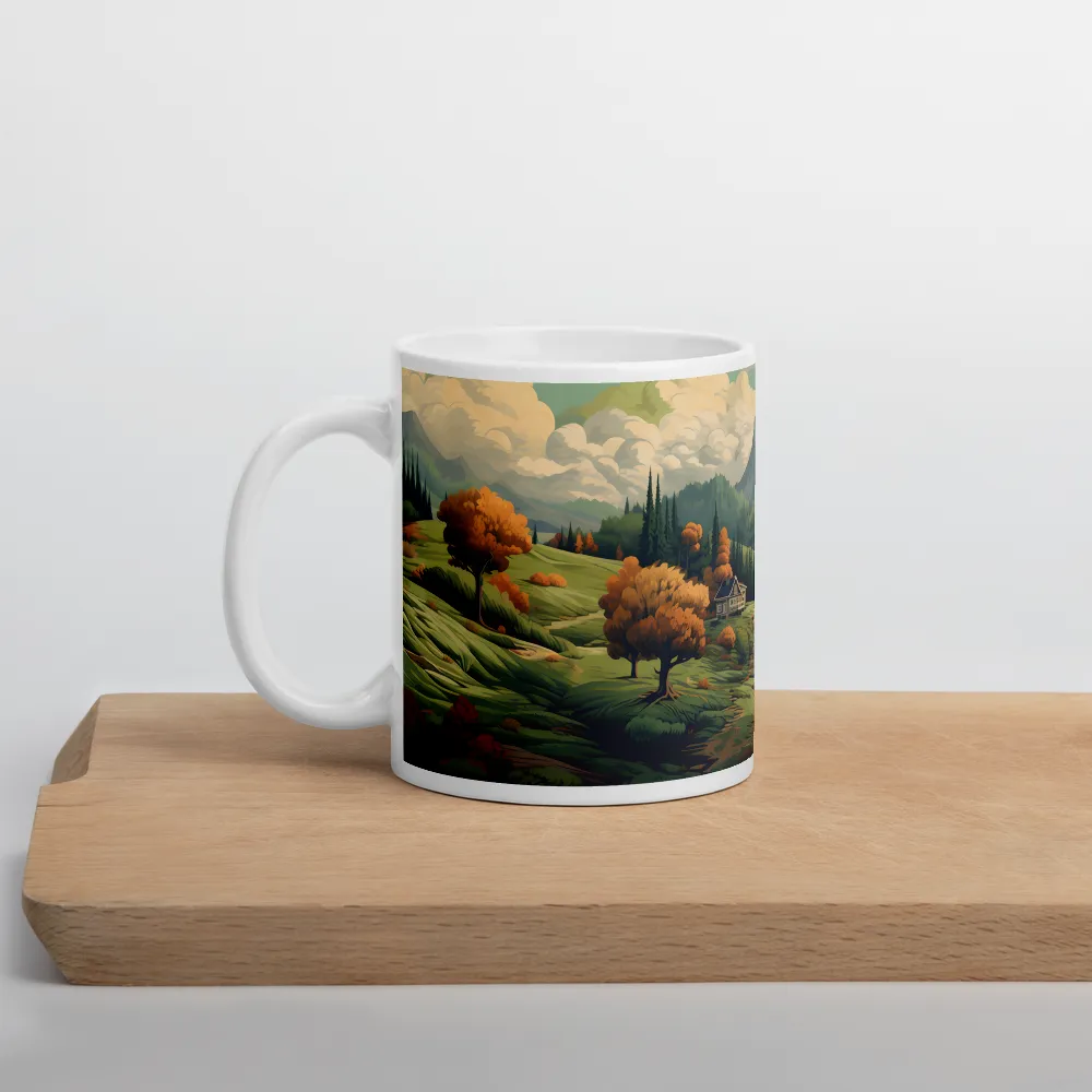 Whispers of Serenity | Mug with White inside | 11 oz