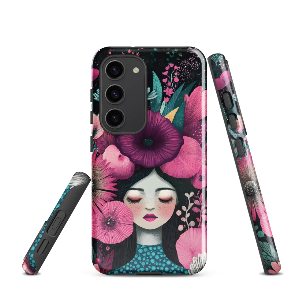 Blooming Serenity | Phone Case |  S23 | Tough Case | Glossy