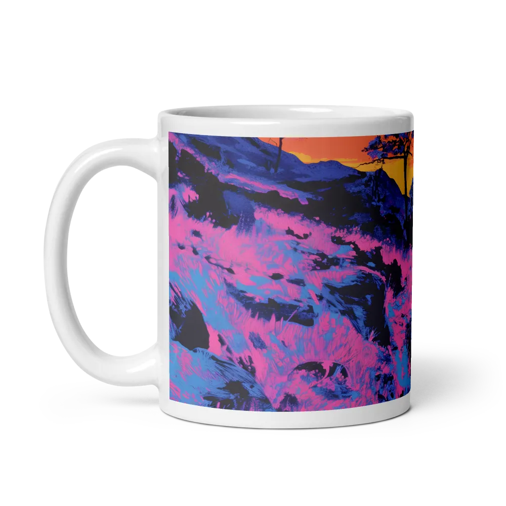 Ethereal Landscape in Vivid Hues | Mug with White inside | 11 oz