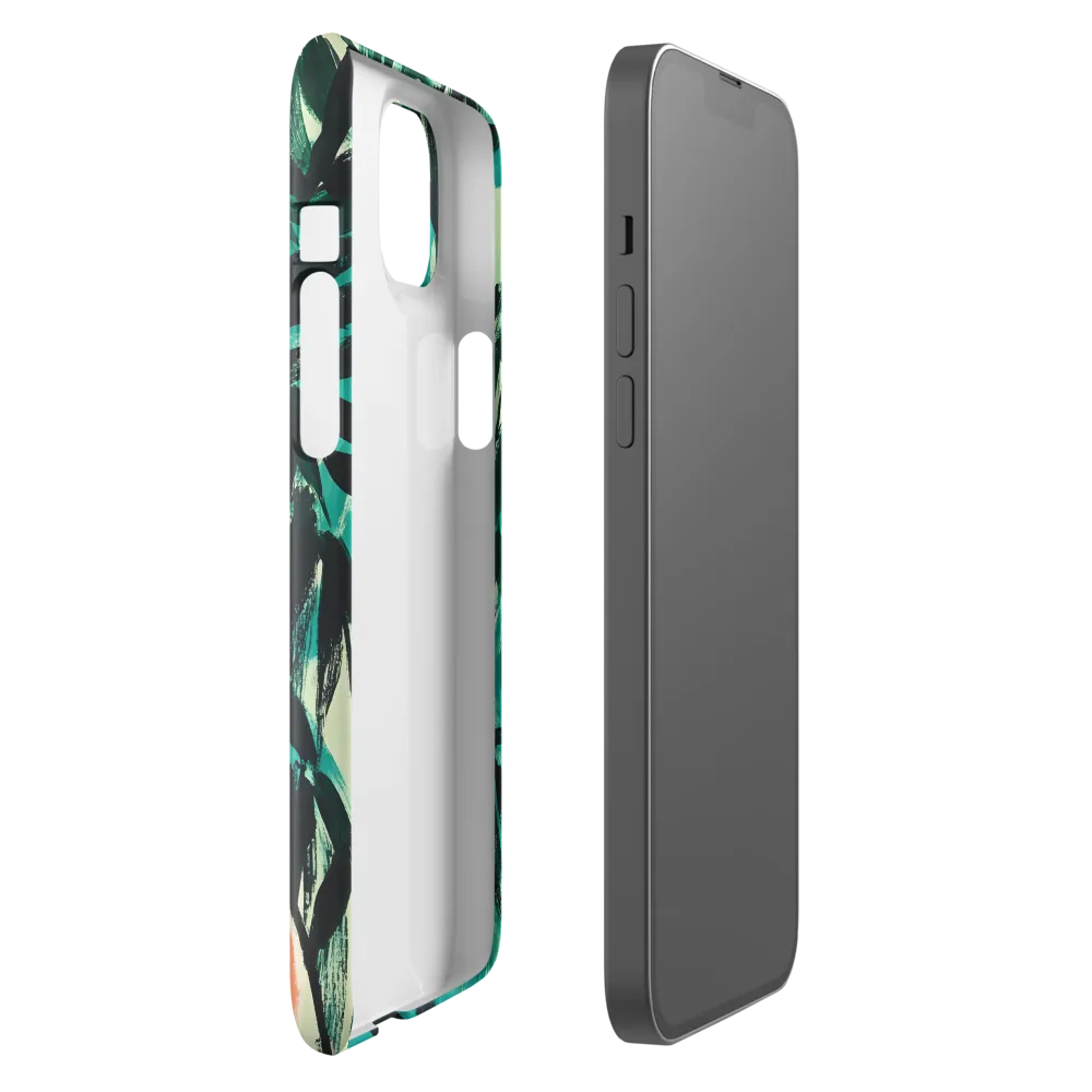 Curious Giraffe in Lush Greenery | Phone Case |  14 Plus | Snap Case | Glossy