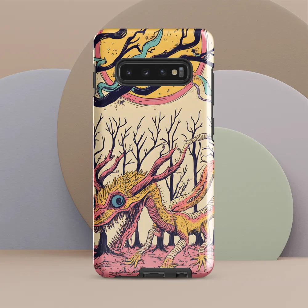 The Enigmatic Dragon of the Desolate Forest | Phone Case |  S10 Plus | Tough Case | Glossy