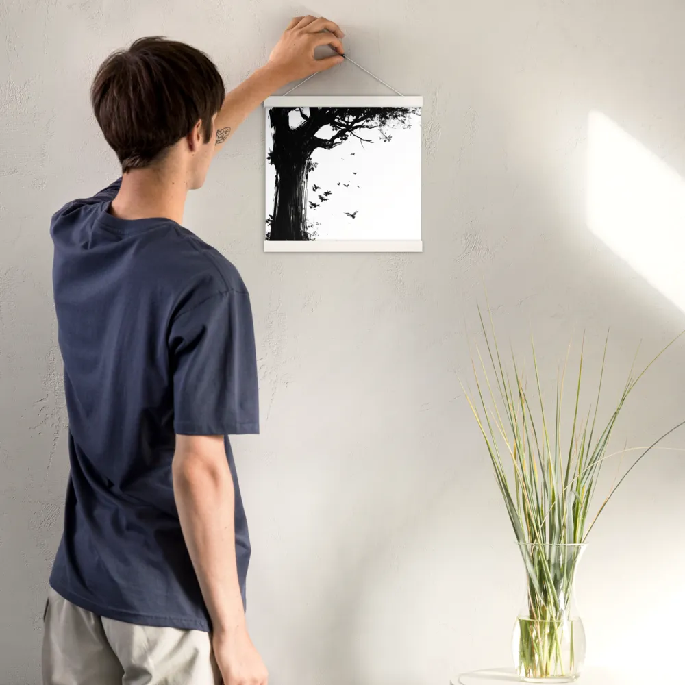 Whispers of Nature | Poster With White Wood Hanger | 12″×12″