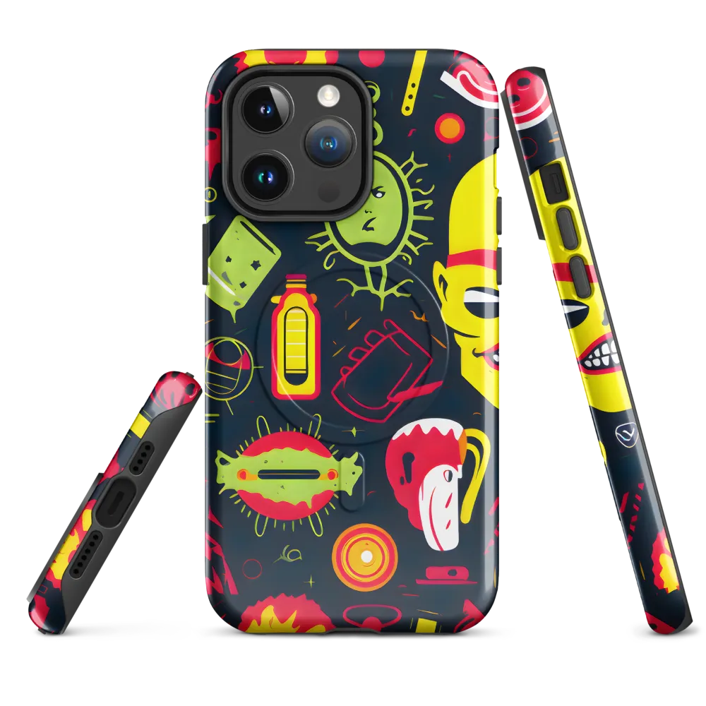 Neon Revelry: A Quirky Exploration of Modern Pop Art