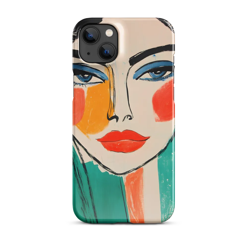 Vivid Portrait of a Modern Muse | Phone Case |  14 Plus | Snap Case | Glossy
