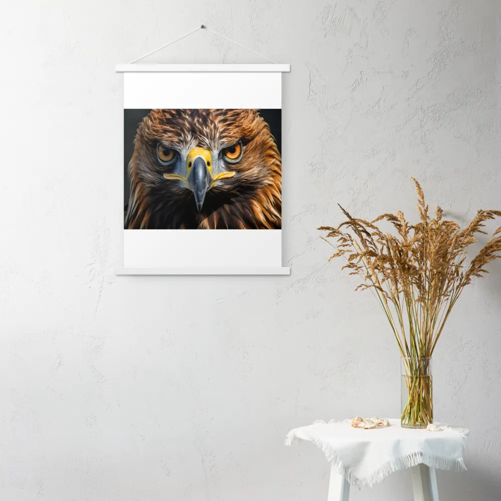 The Intensity of the Eagle | Poster With White Wood Hanger | 18″×24″