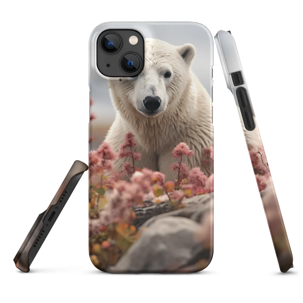 Curiosity Among Blooms: The Polar Bear
