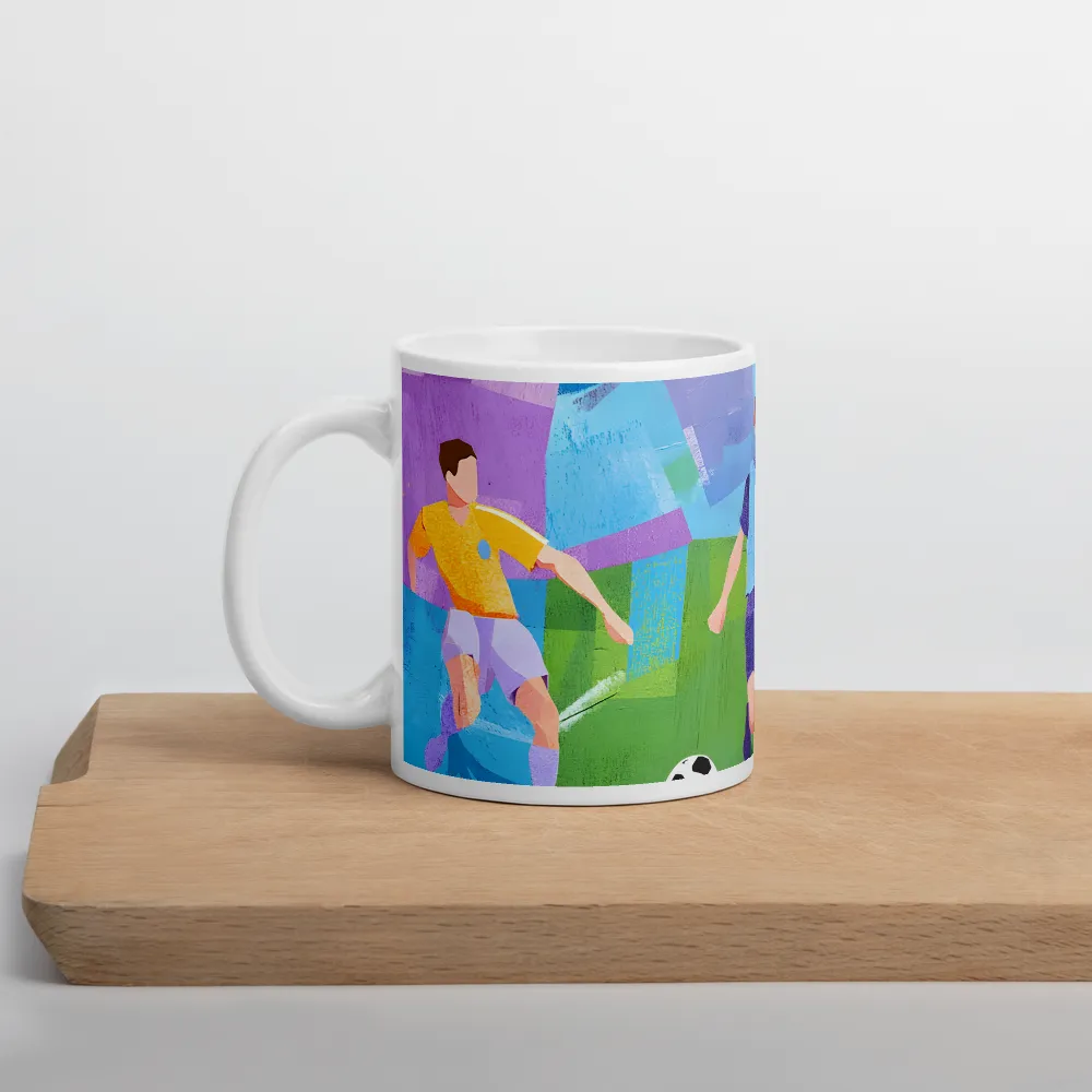 Dynamic Duel on the Field | Mug with White inside | 11 oz