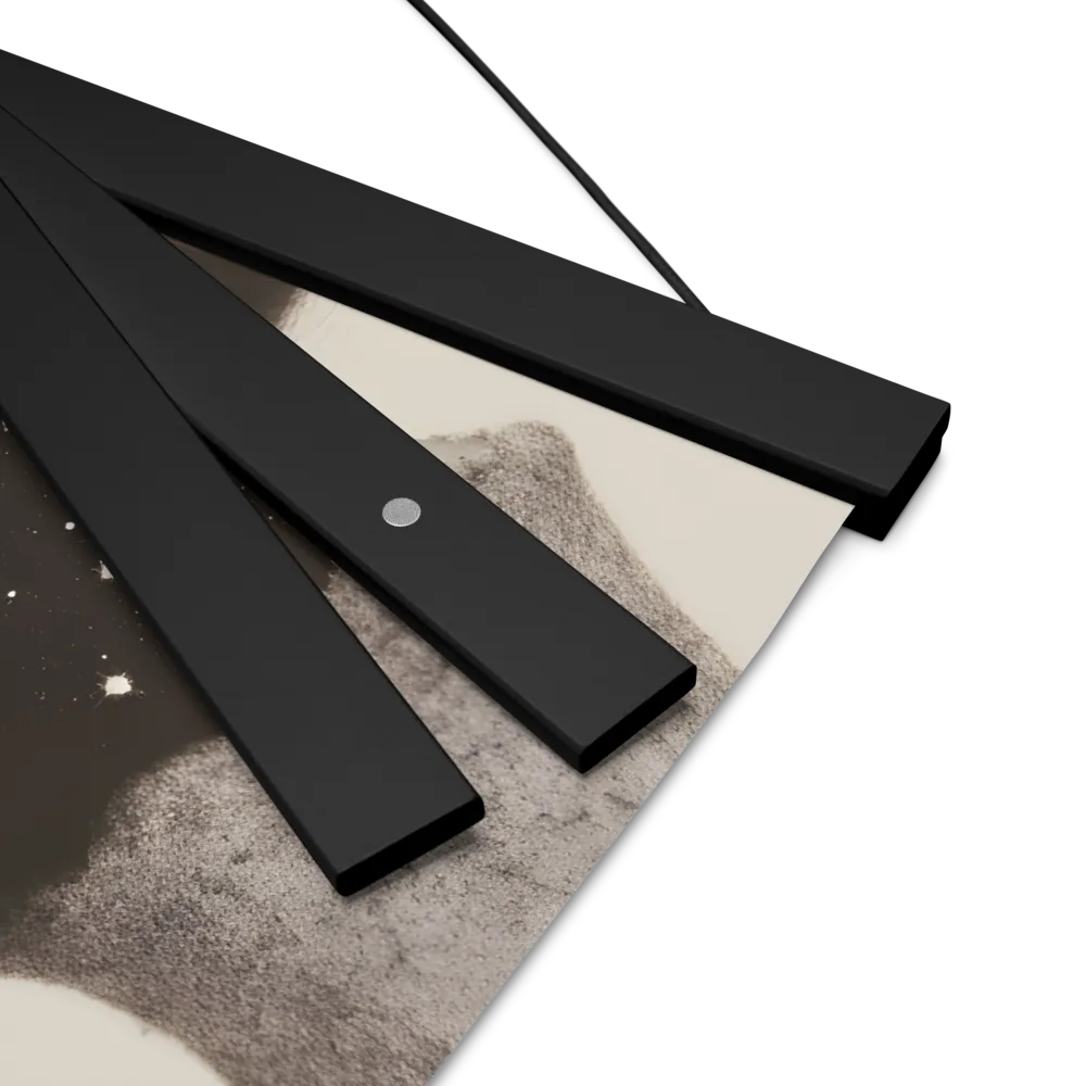 Celestial Elegance | Poster With Black Wood Hanger | 16″×16″