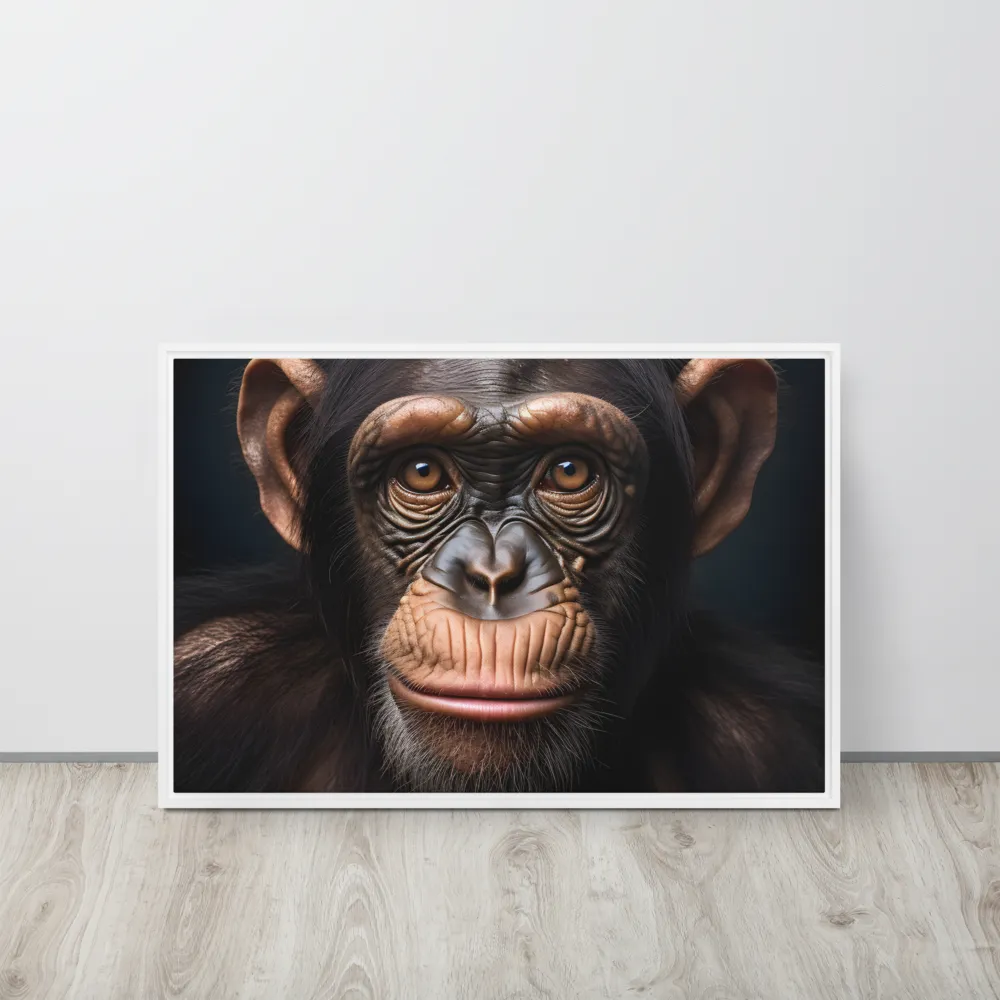 Whispers of Curiosity | Canvas with White Frame | 20″×30″
