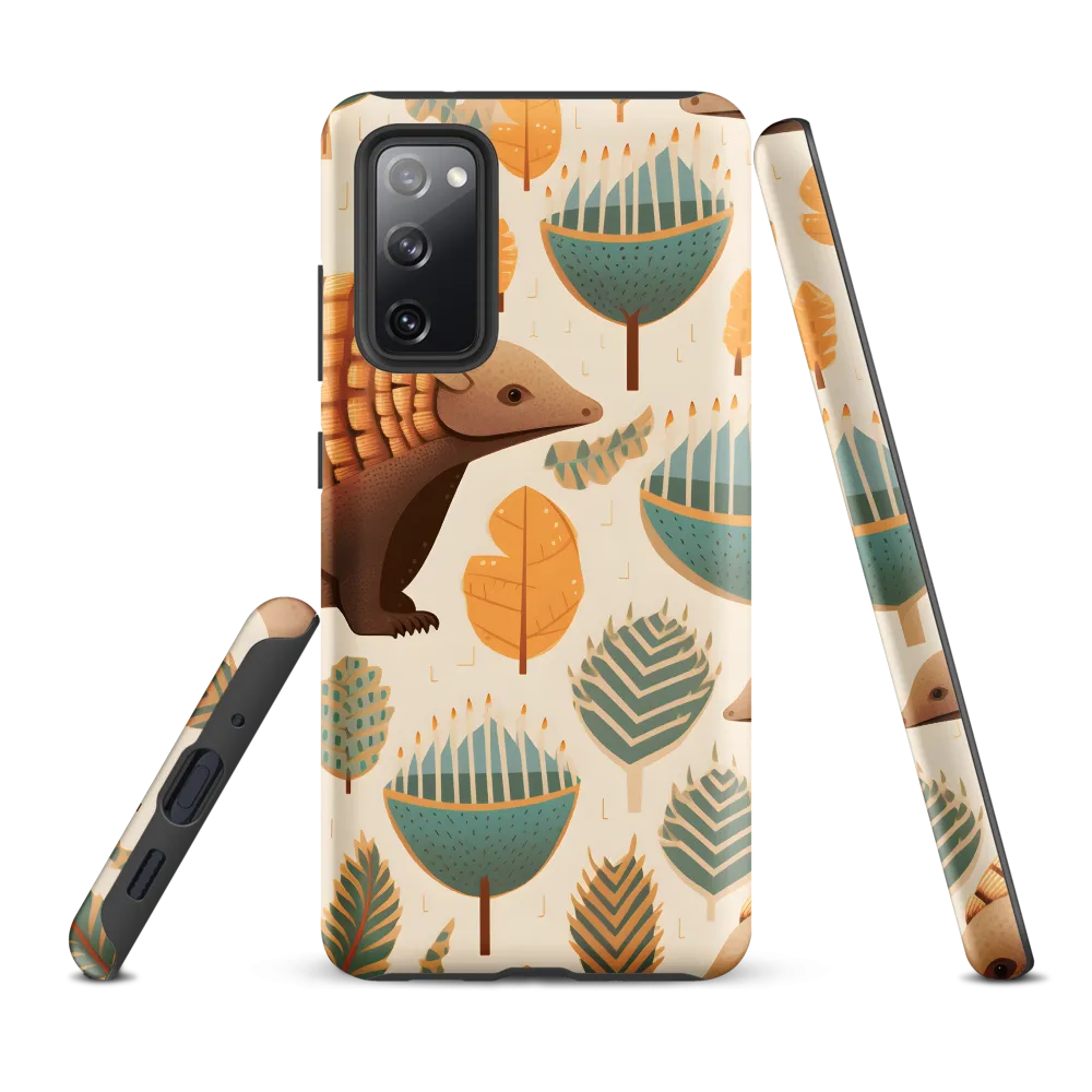 Pangolins in a Whimsical Habitat