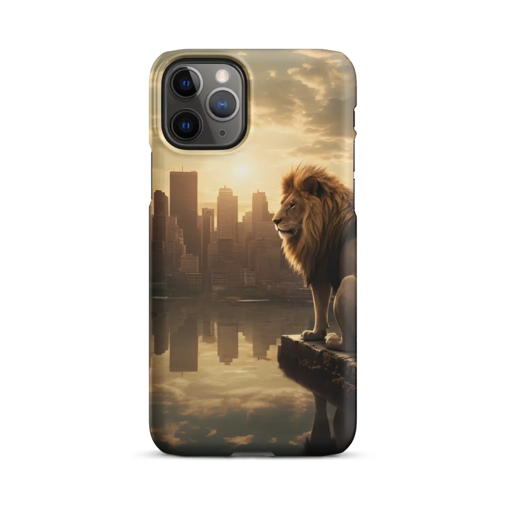 The Lion's Gaze Over the Urban Symphony